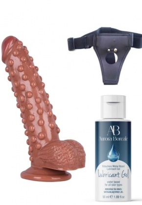 Belden Balamal Kayganlatrc Set Noctis 24cm Kahverengi Dildo No:40